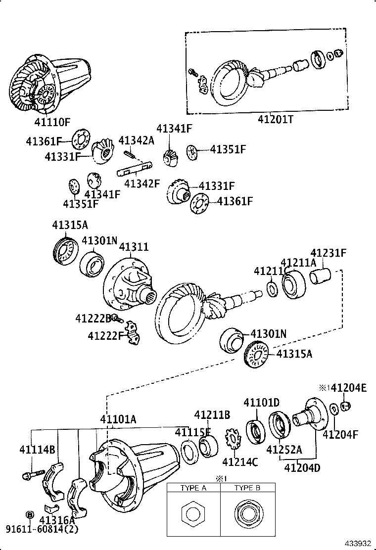 Front Axle Housing & Differential