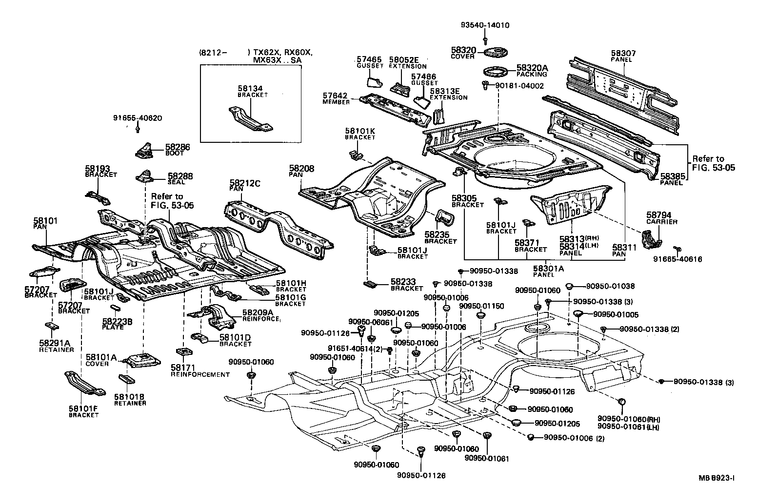 Floor Pan & Lower Back Panel