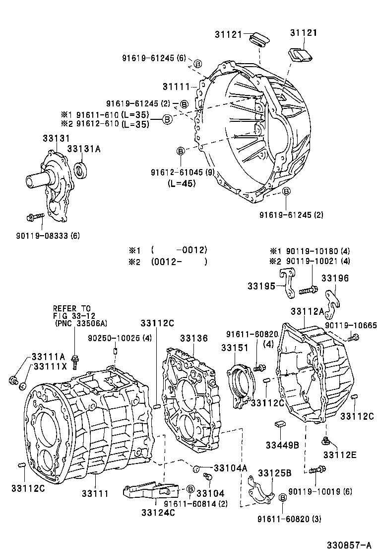 Clutch Housing + Transmission Case