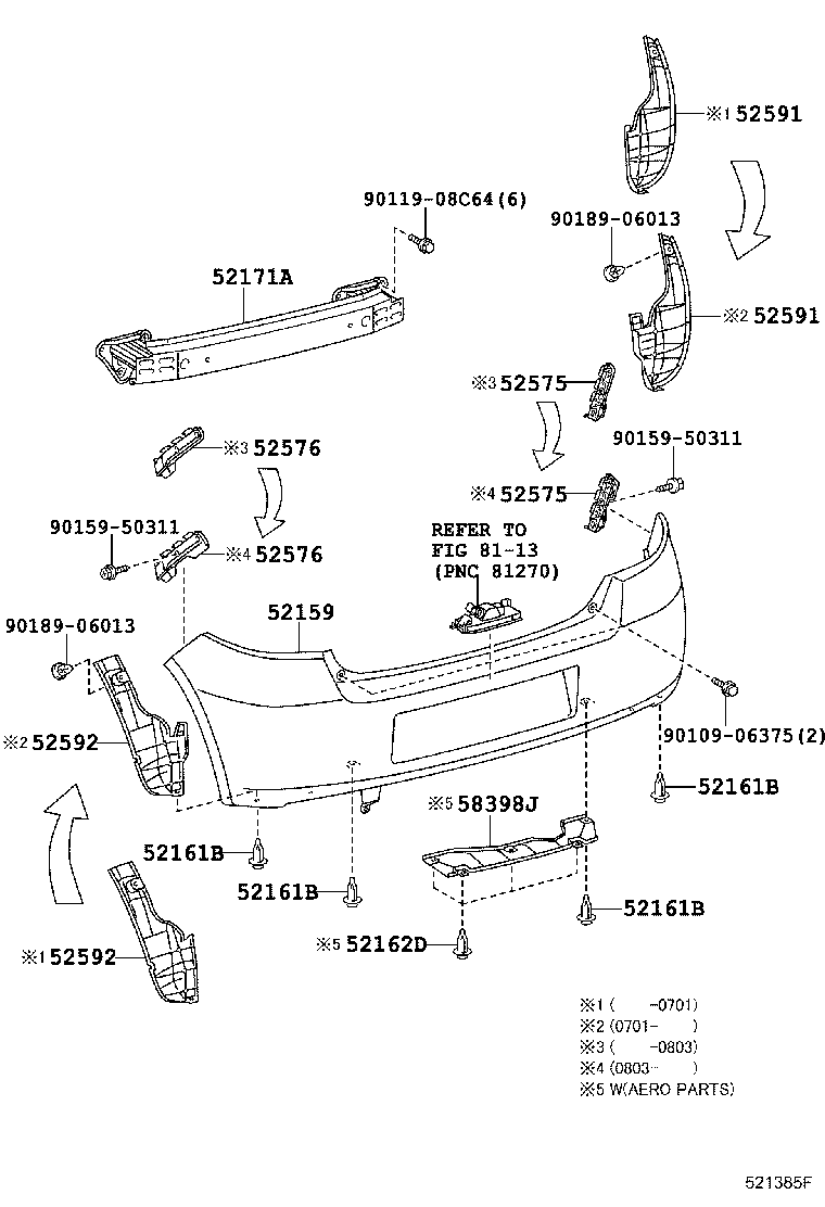 Rear Bumper & Bumper Stay