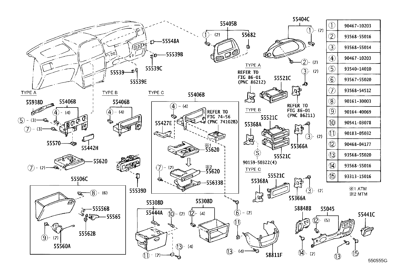 Instrument Panel Glove Compartment