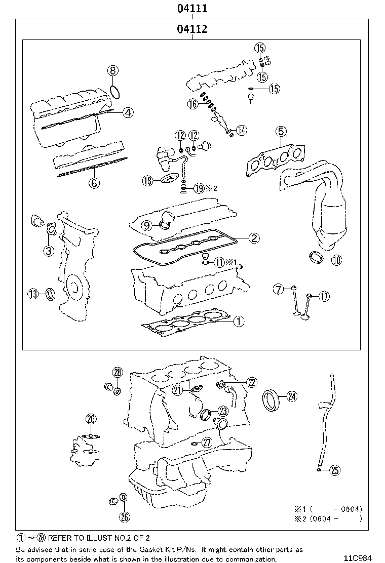 Engine Overhaul Gasket Kit