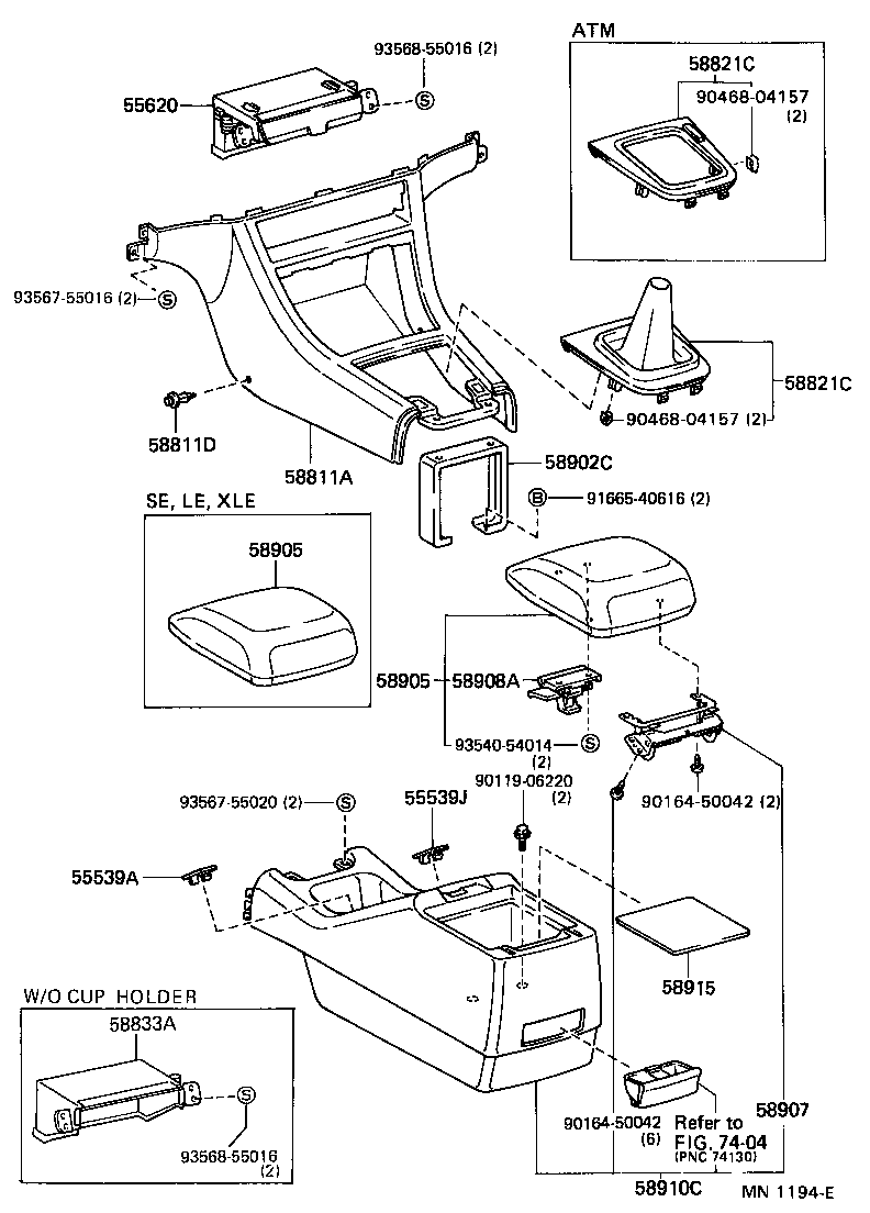 Console Box & Bracket
