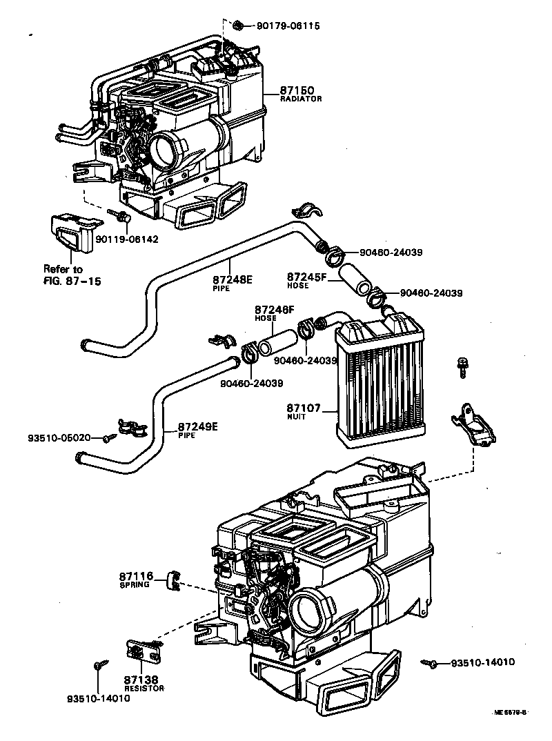 Heating Air Conditioning Heater Unit Blower