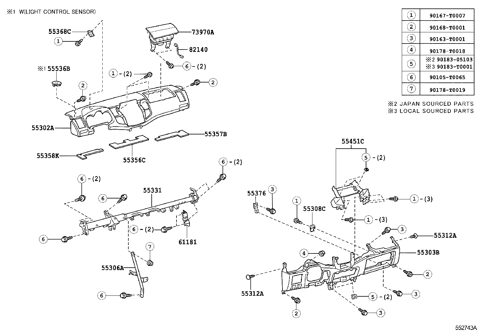 Instrument Panel Glove Compartment