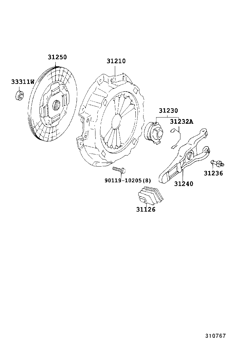 Clutch & Release Fork