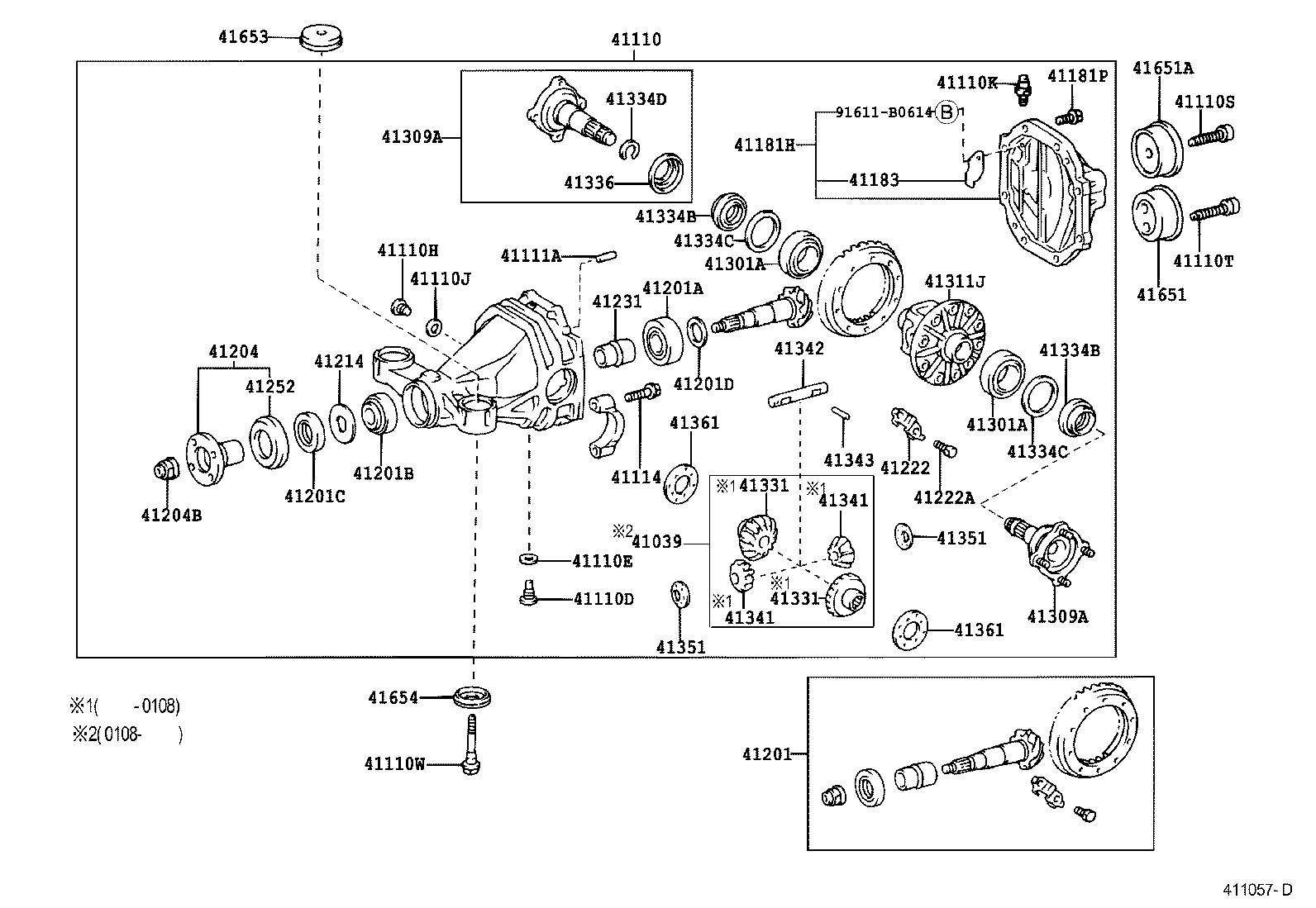 Rear Axle Housing Differential