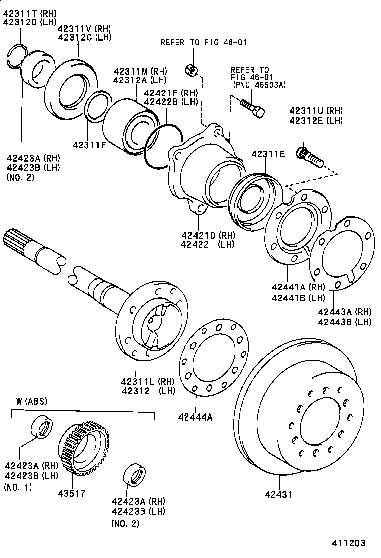 Rear Axle Shaft Hub