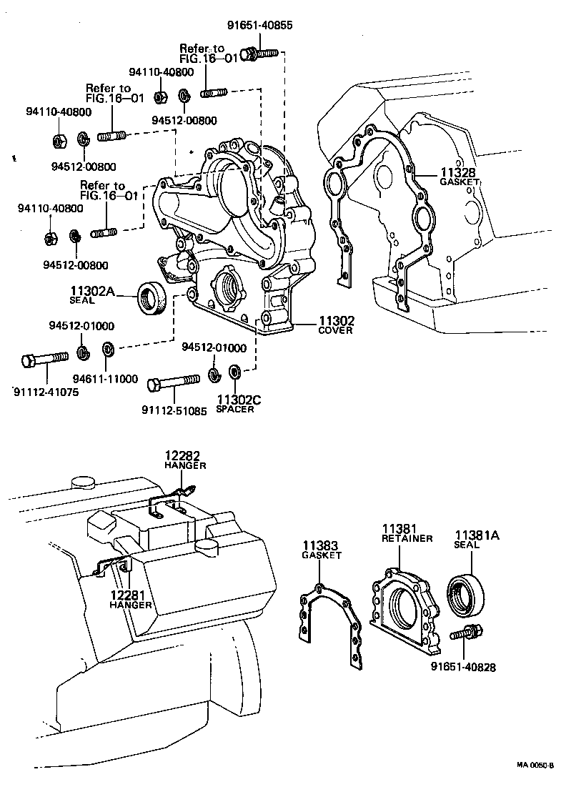 Timing Gear Cover & Rear End Plate