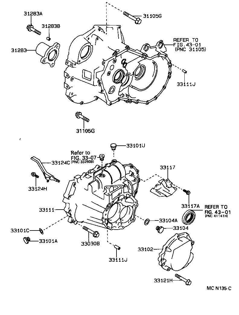 Clutch Housing + Transmission Case