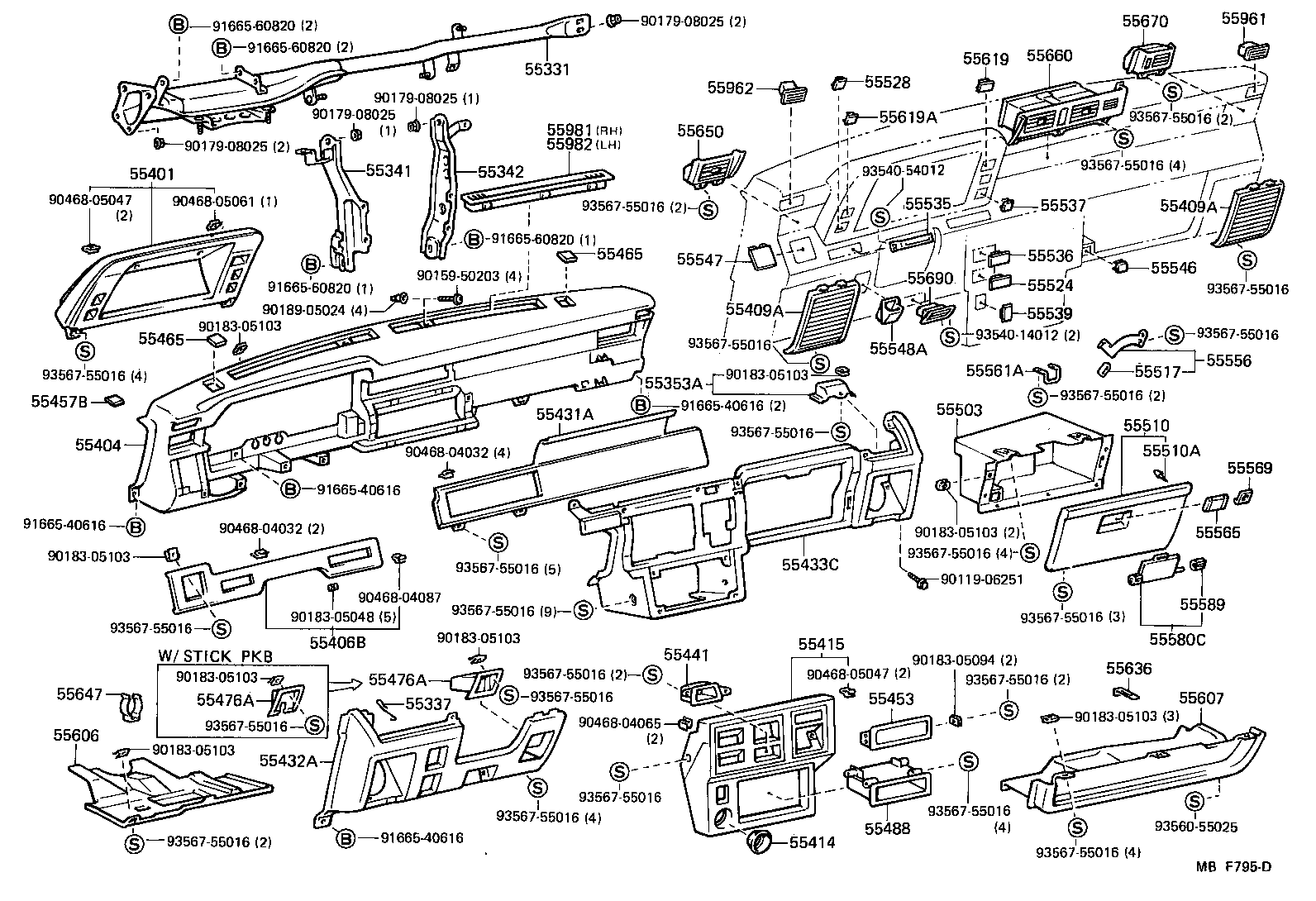 Instrument Panel Glove Compartment