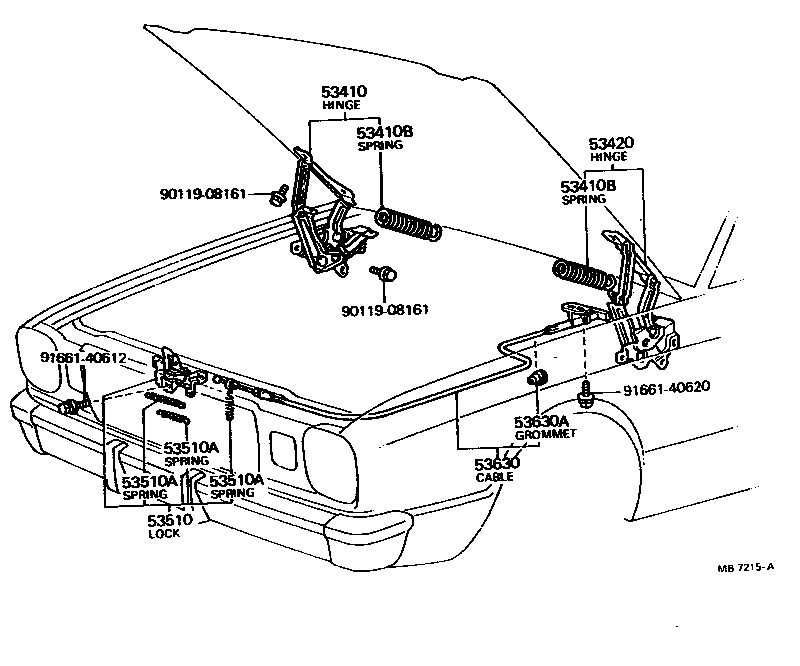 Hood Lock & Hinge