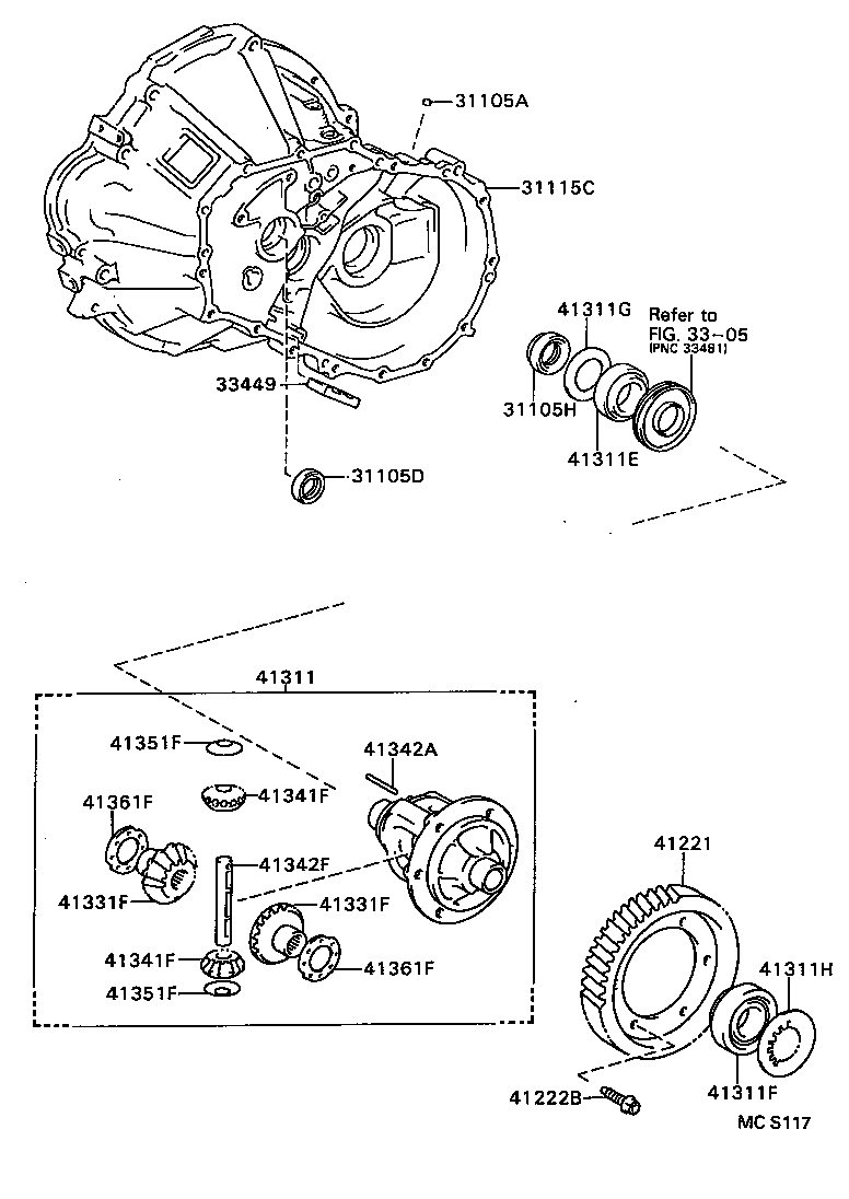 Front Axle Housing & Differential