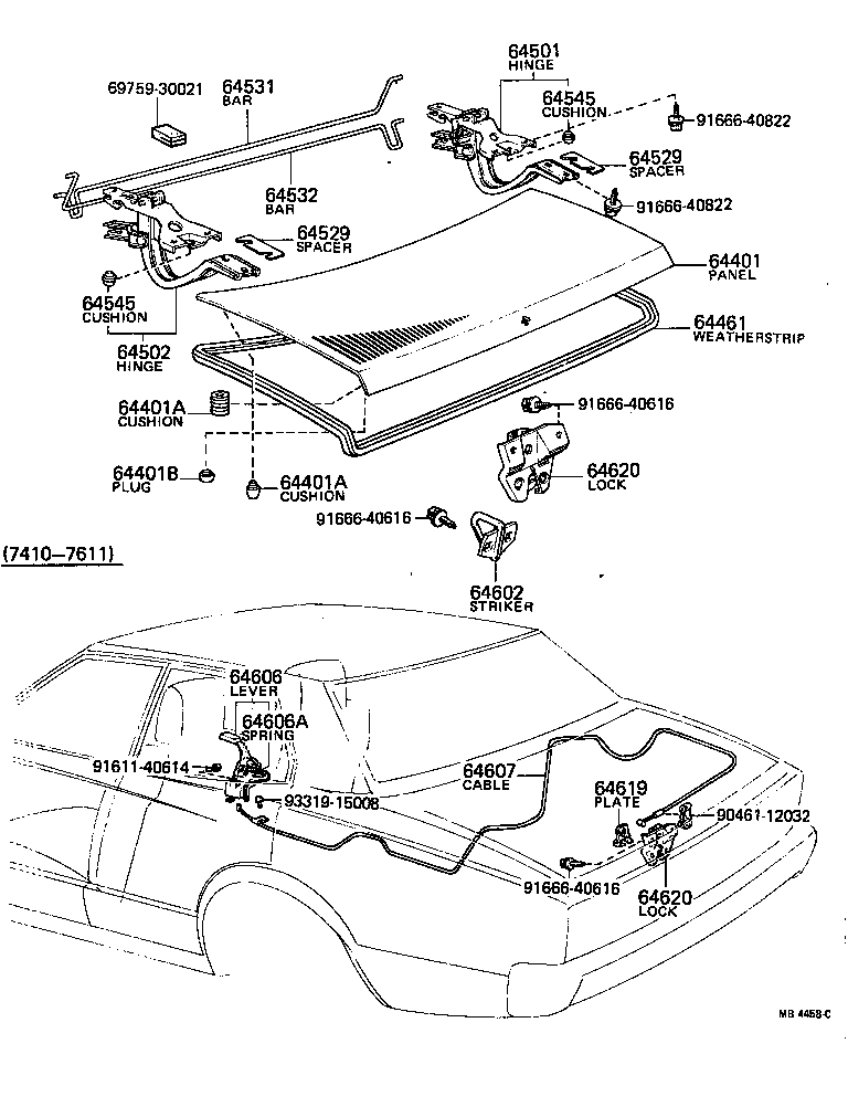 Luggage Compartment Door & Lock