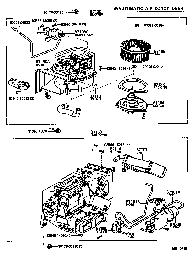 Heating Air Conditioning Heater Unit Blower