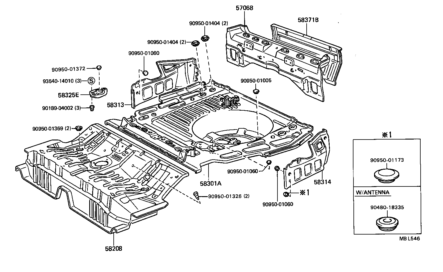 Floor Pan & Lower Back Panel