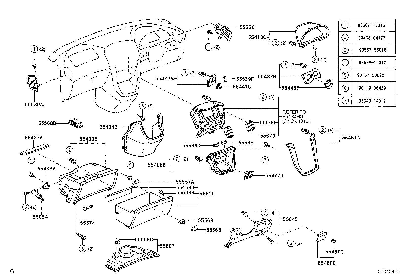 Instrument Panel Glove Compartment