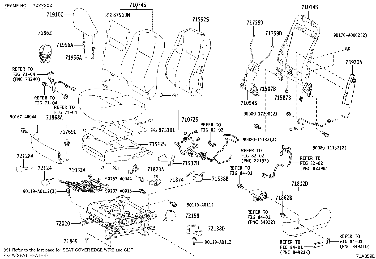 Front Seat & Seat Track