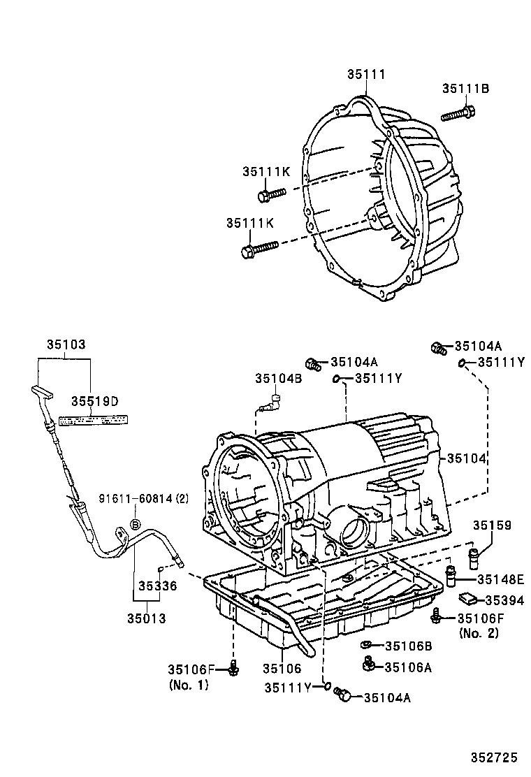 Transmission Case & Oil Pan