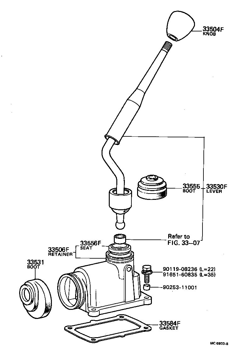 Shift Lever & Retainer
