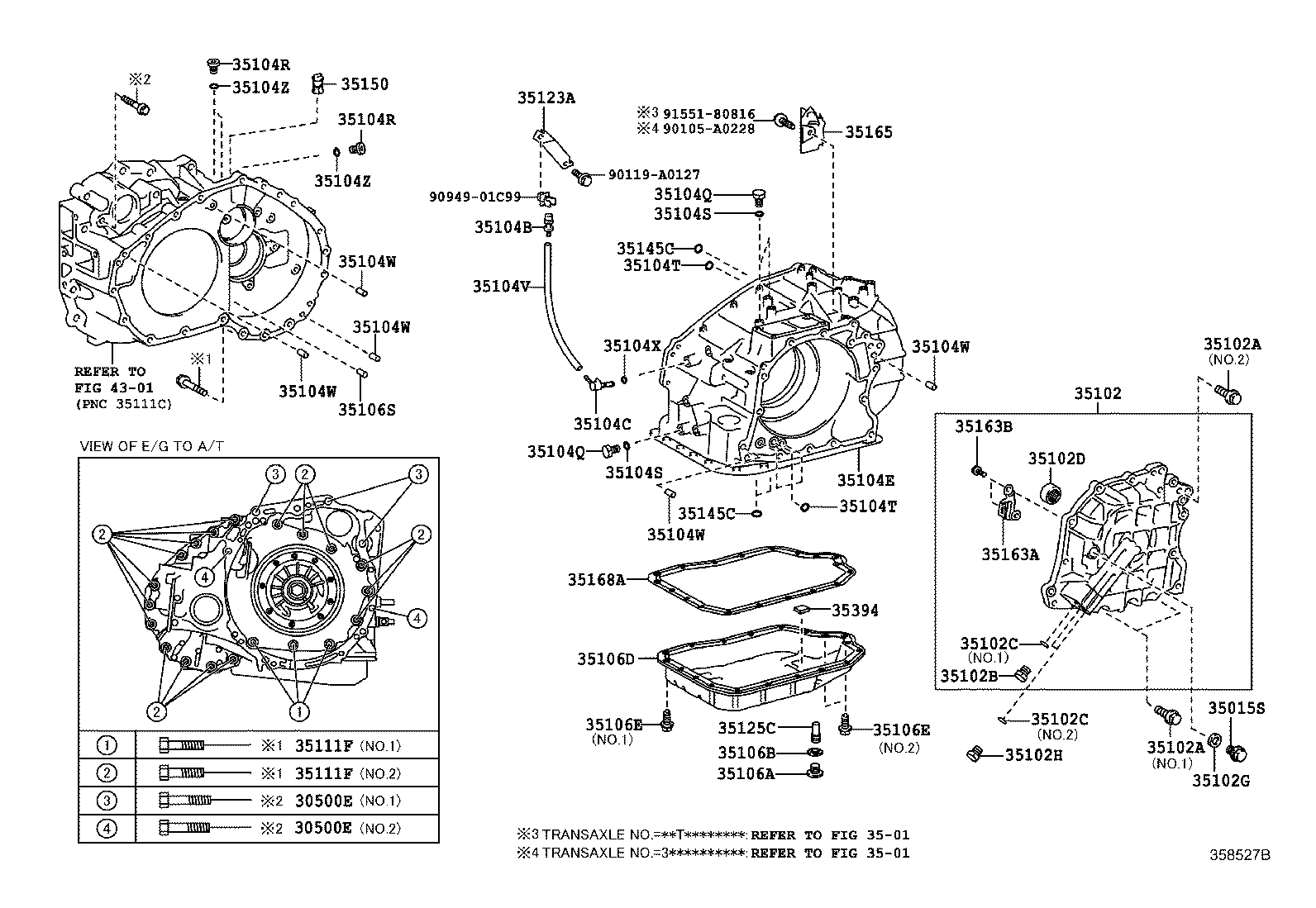 Transmission Case & Oil Pan