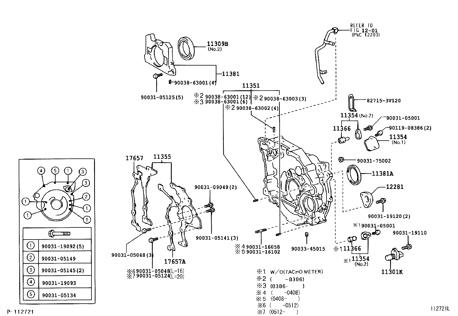 Timing Gear Cover & Rear End Plate