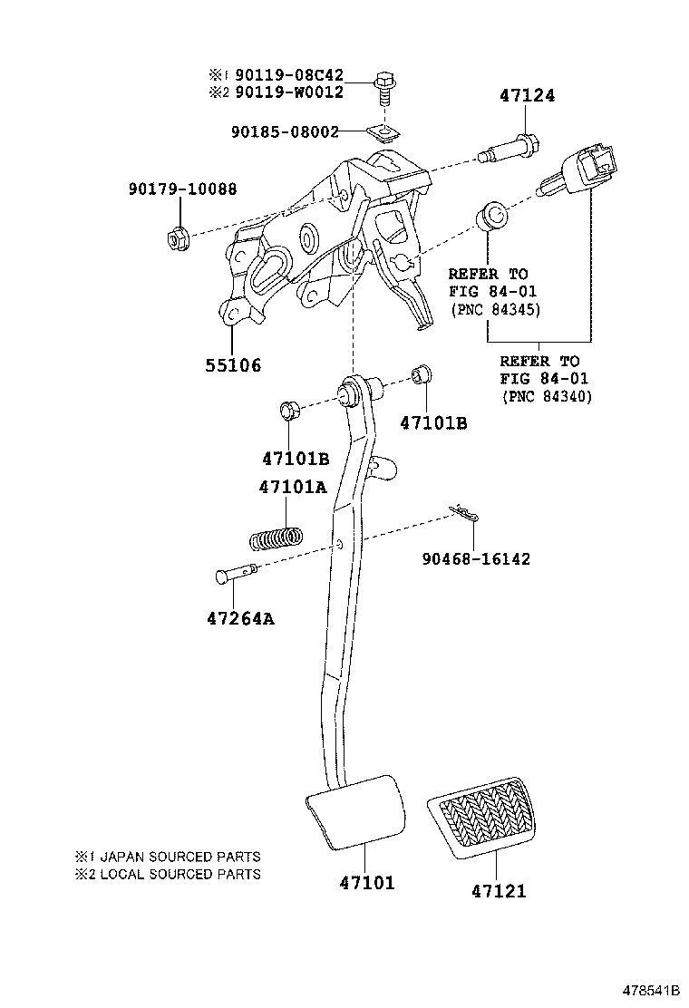 Brake Pedal & Bracket