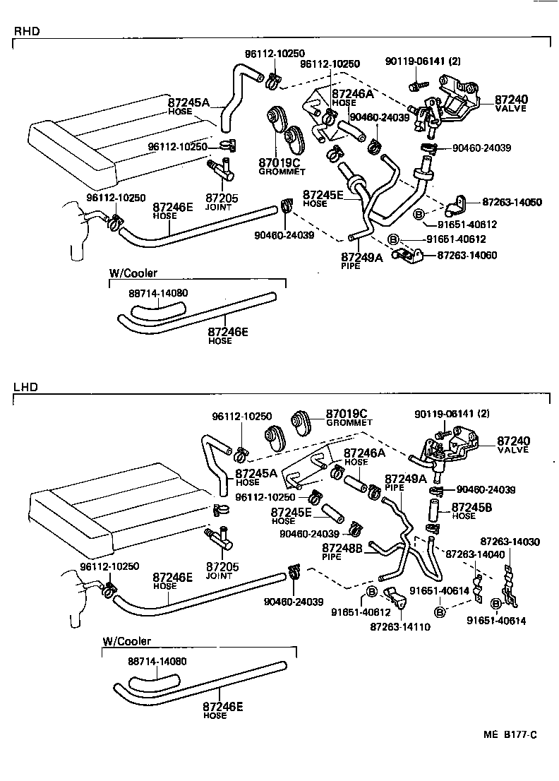 Tuberías de agua para calefacción y aire acondicionado