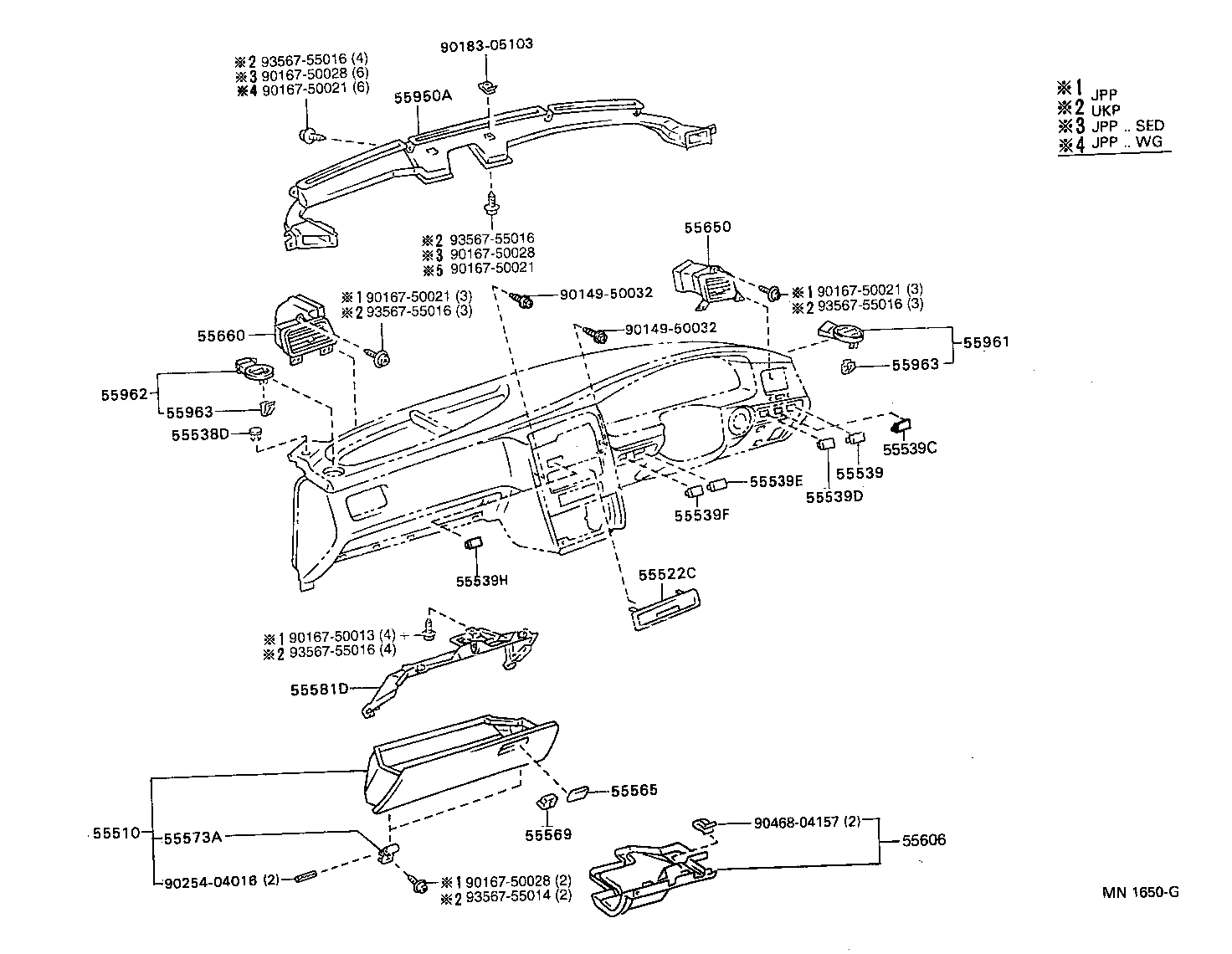 Instrument Panel Glove Compartment