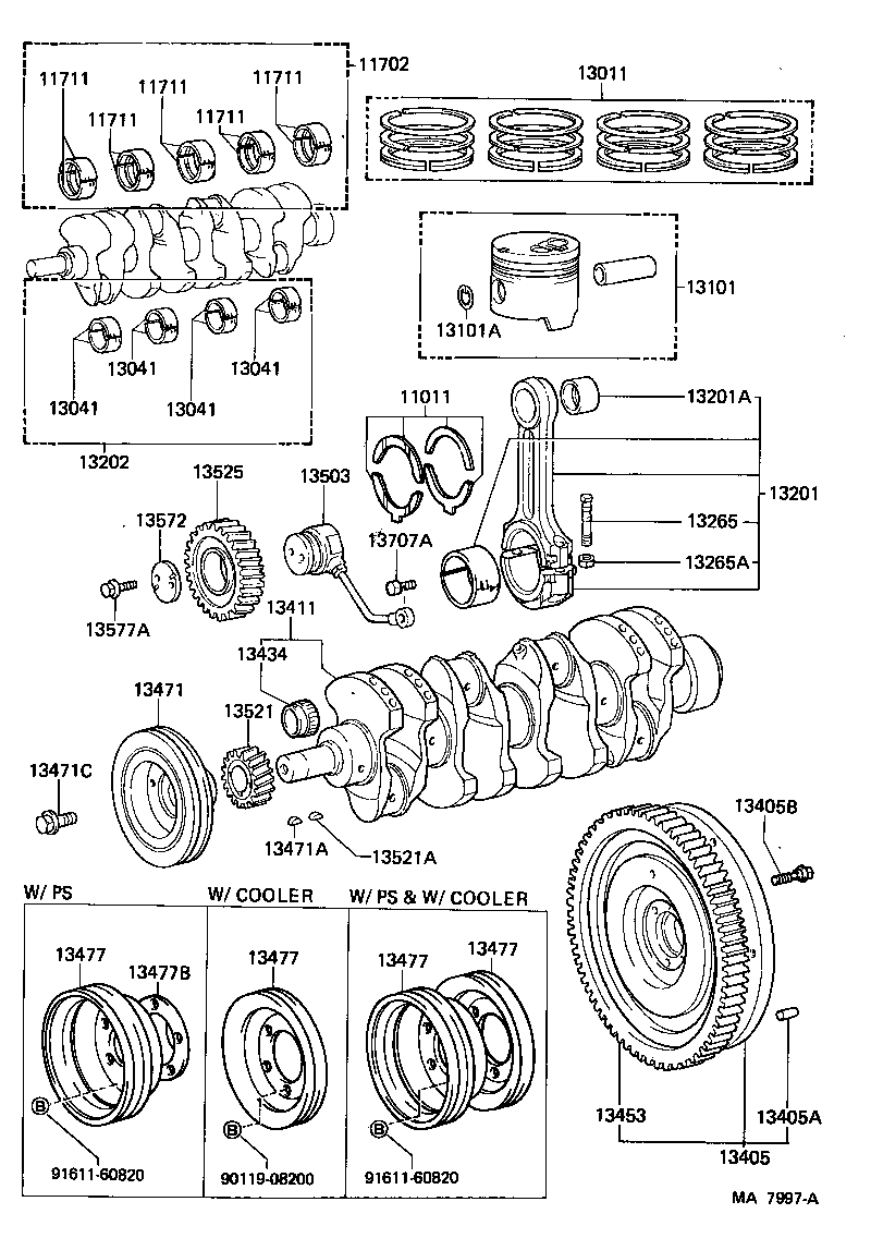 Cigüeñal y pistón