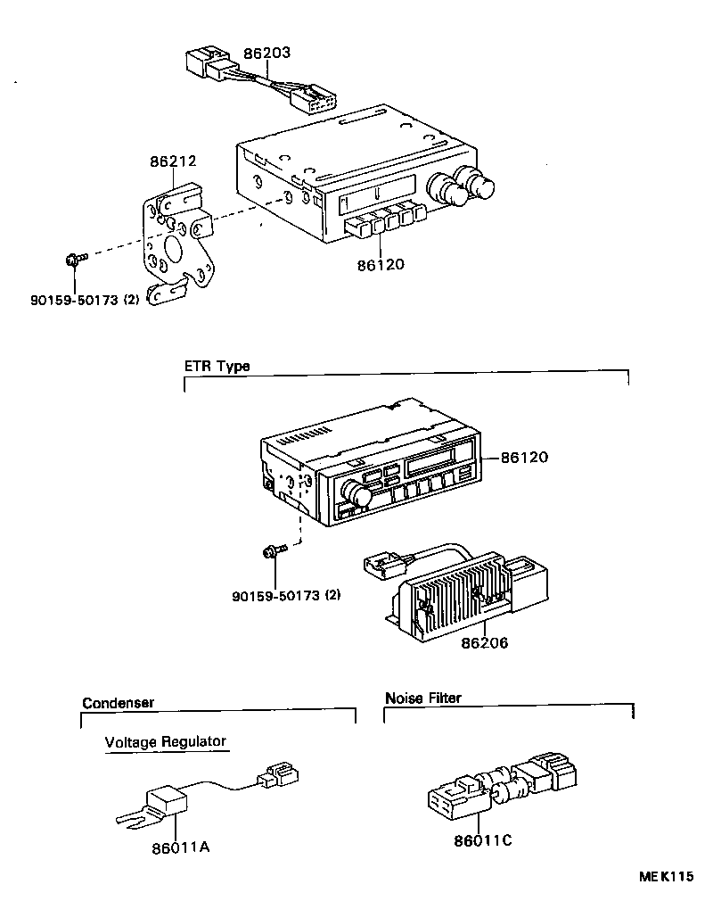 Radio Receiver & Amplifier & Condenser