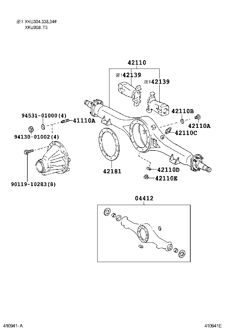 Rear Axle Housing Differential