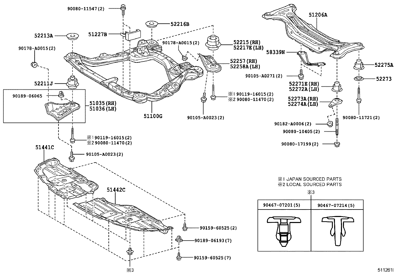 Suspension Crossmember & Under Cover
