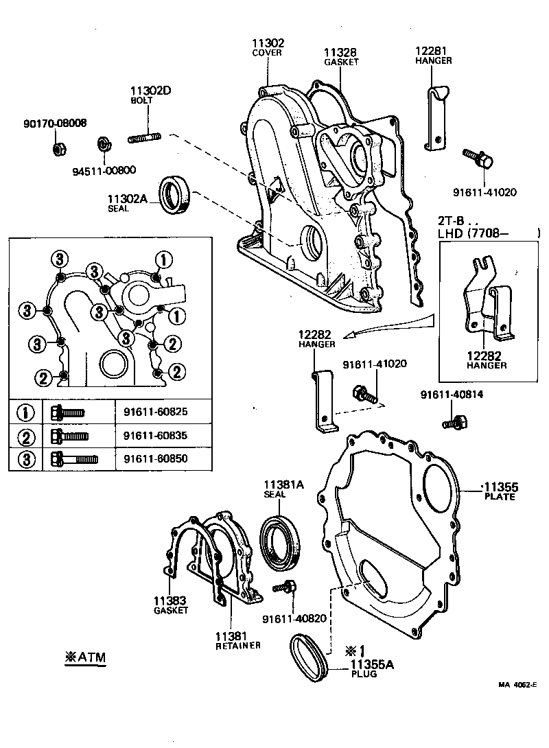 Timing Gear Cover & Rear End Plate