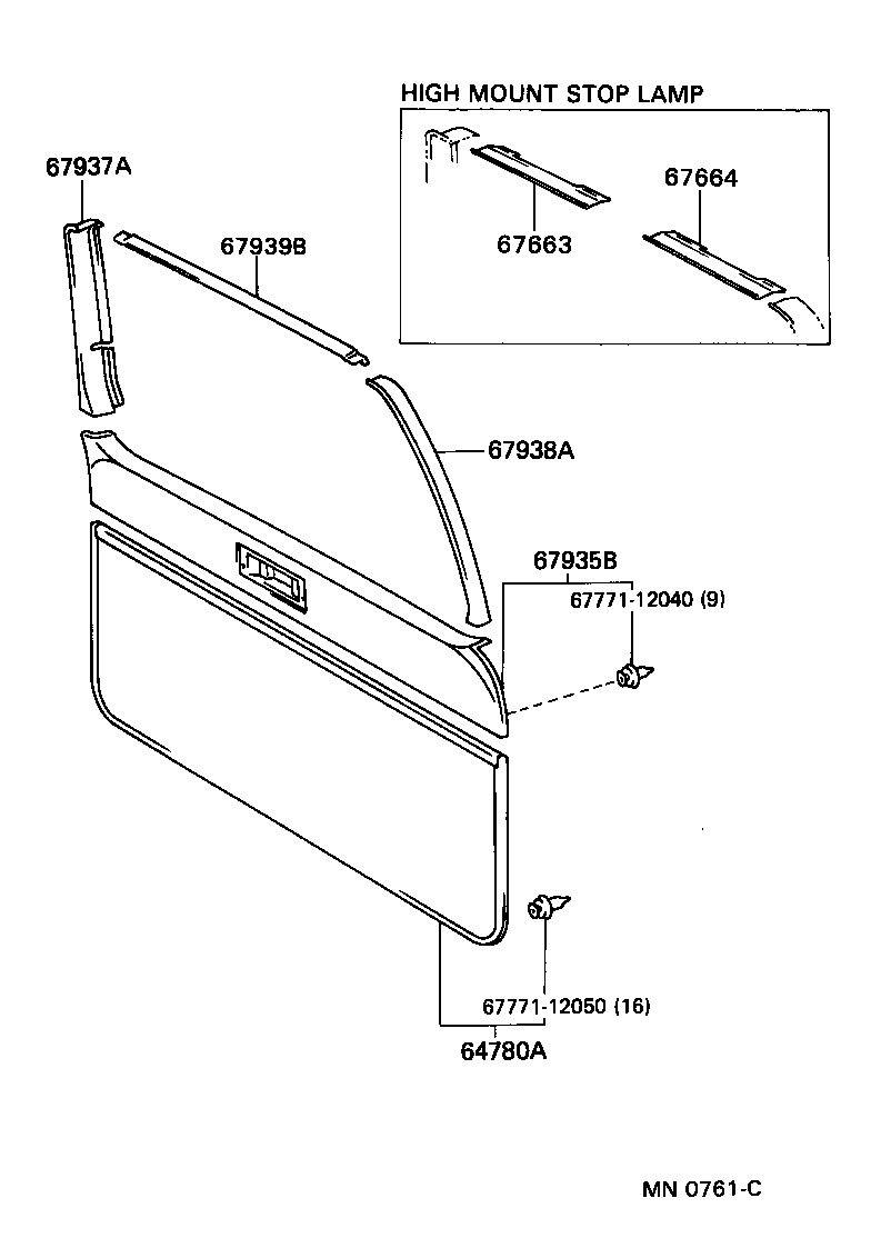 Back Door Panel Glass