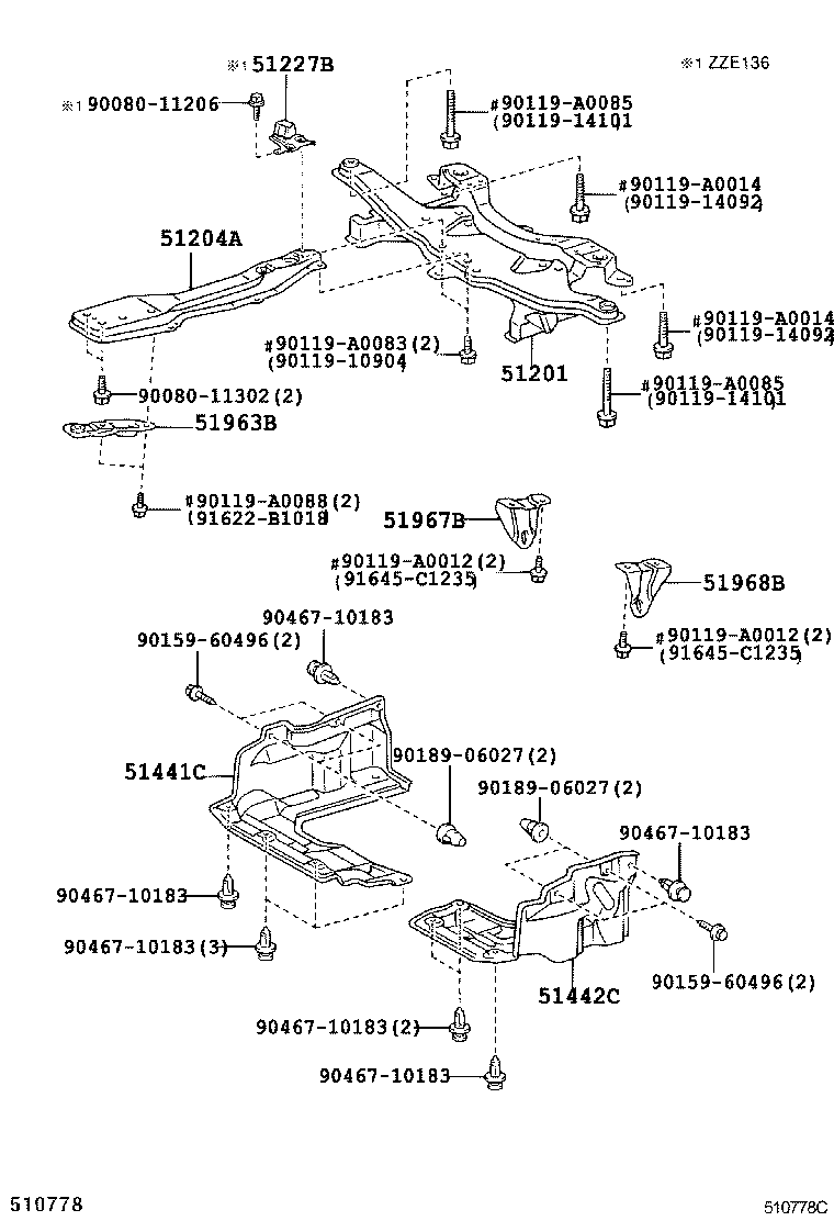 Suspension Crossmember & Under Cover