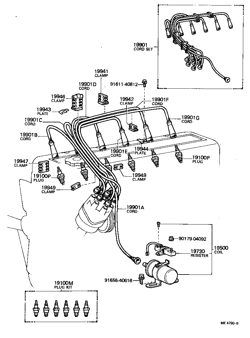 Ignition Coil Spark Plug Glow Plug