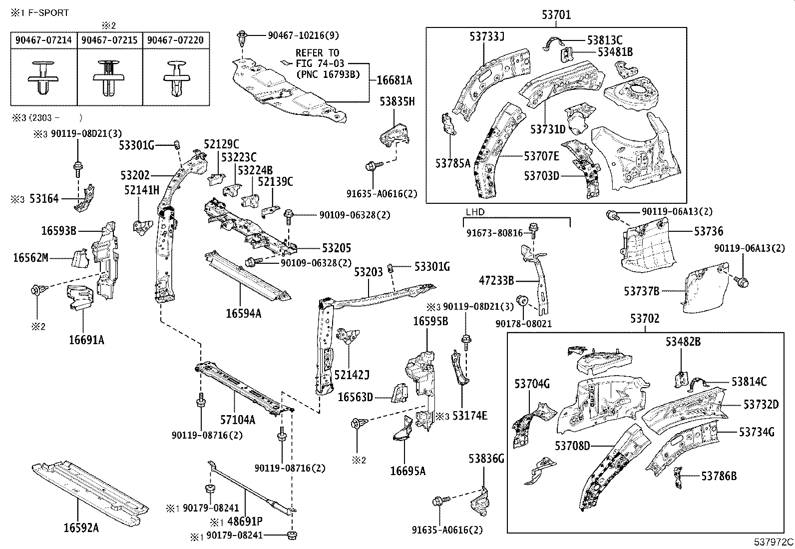 Front Fender Apron Dash Panel