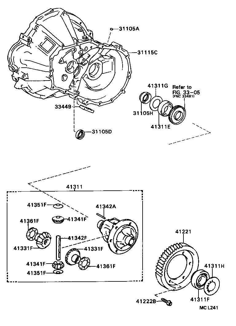 Front Axle Housing & Differential