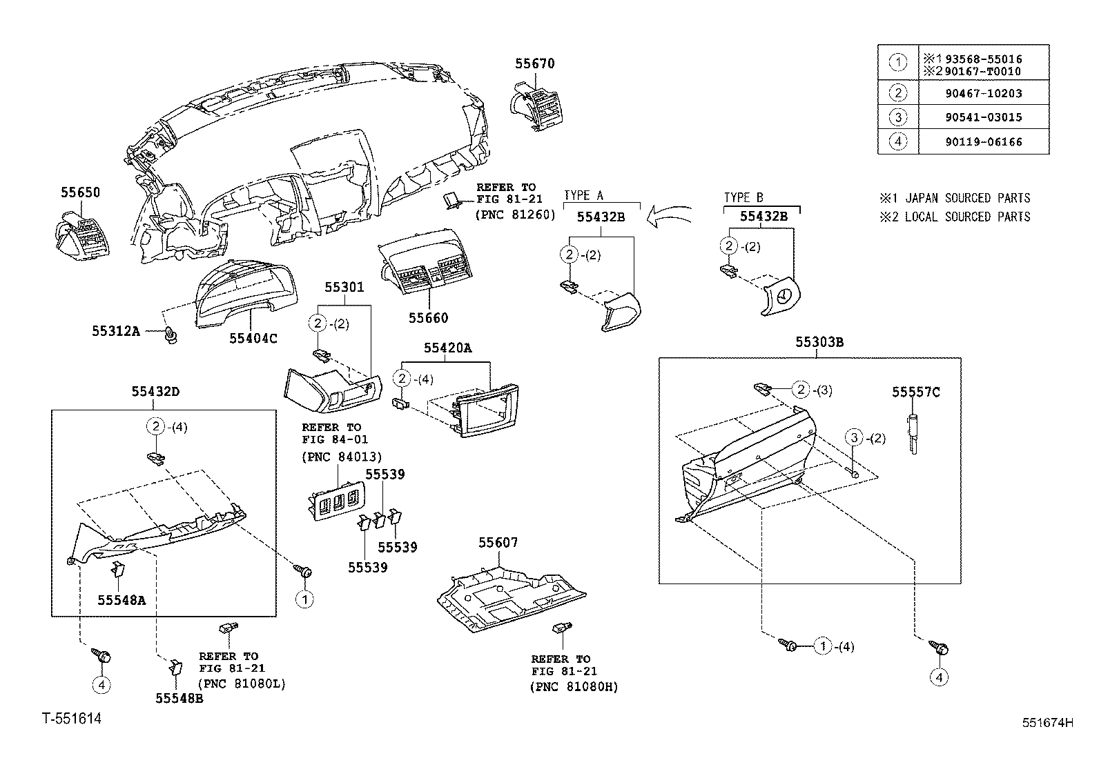 Instrument Panel Glove Compartment