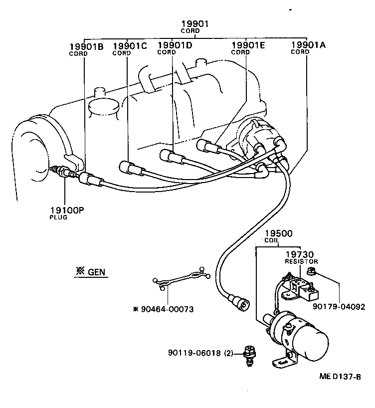 Ignition Coil Spark Plug Glow Plug