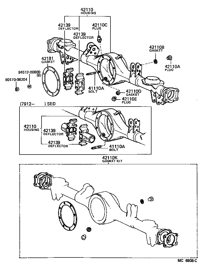 Rear Axle Housing Differential