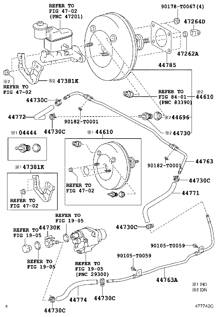 Refuerzo de freno y tubo de vacío