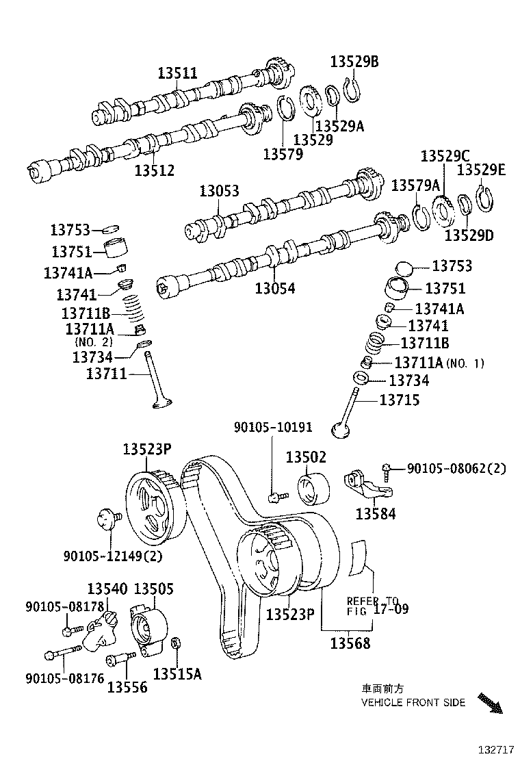 Árbol de levas y válvula