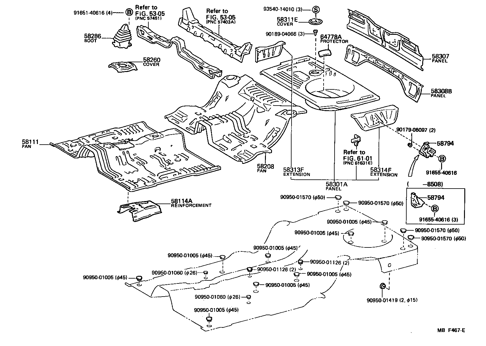 Floor Pan & Lower Back Panel