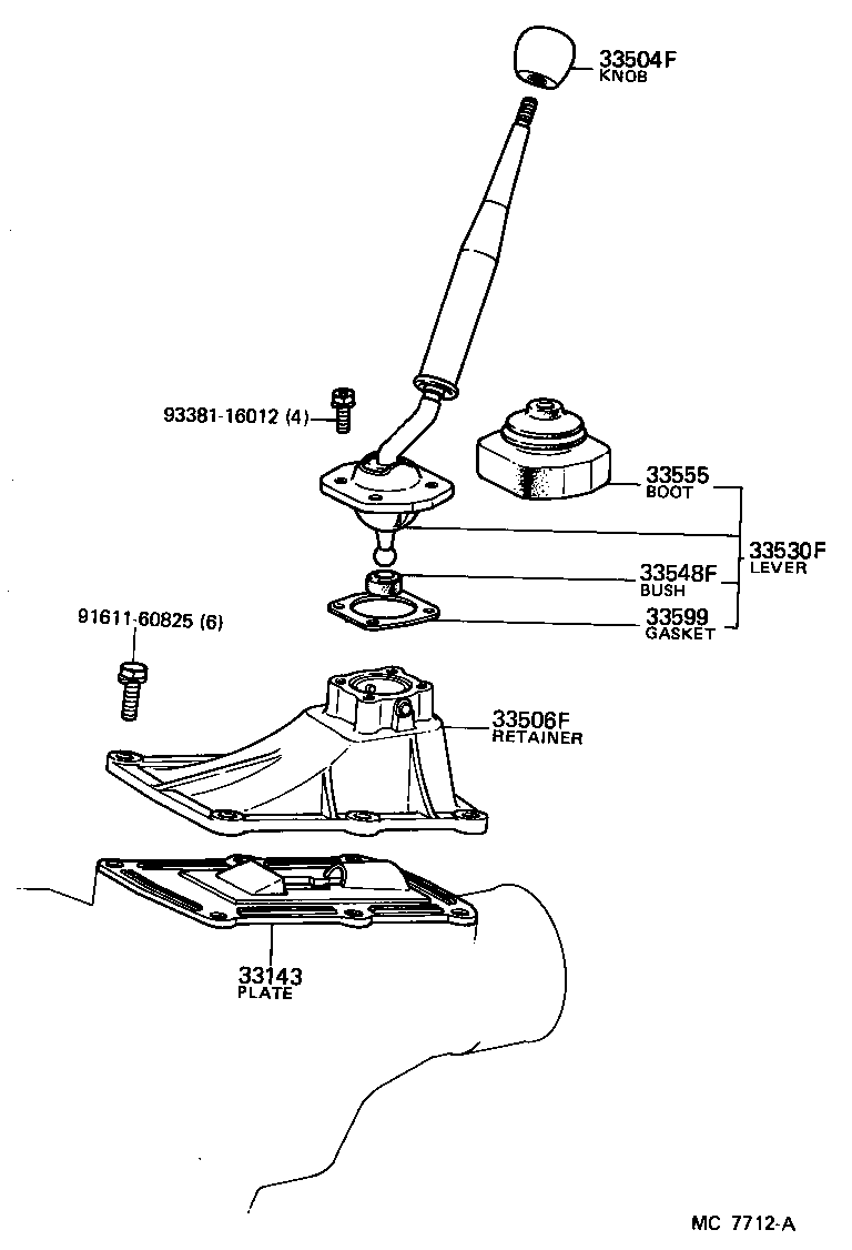 Shift Lever & Retainer