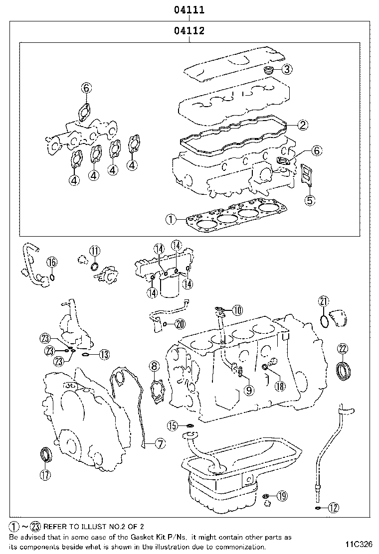Engine Overhaul Gasket Kit