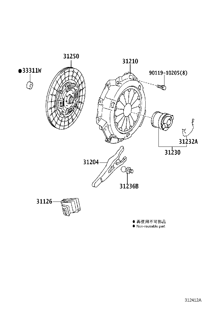 Clutch & Release Fork