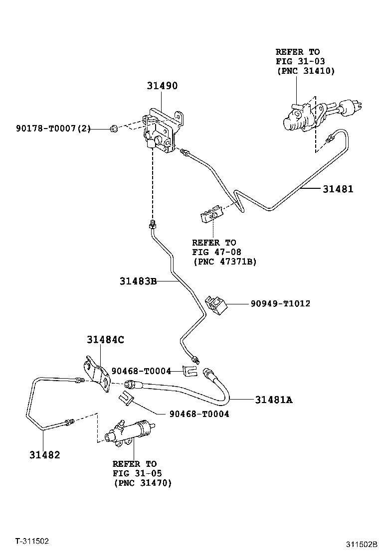 Clutch Pedal Flexible Hose