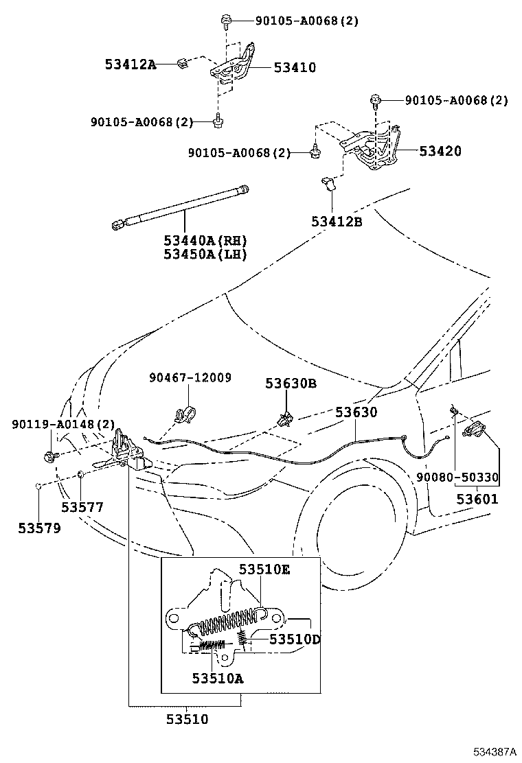 Hood Lock & Hinge